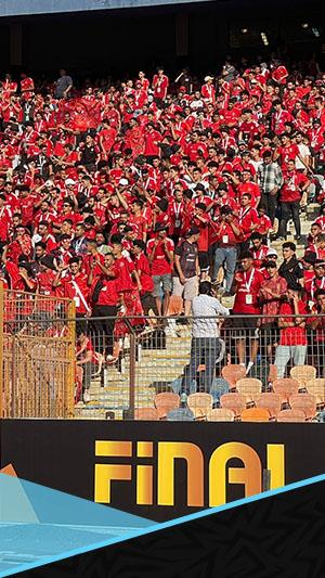 بالسعة الكاملة.. جماهير الأهلي تملأ المدرجات قبل مواجهة الترجي